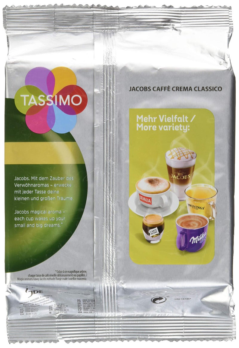 Tassimo Jacobs Caffè Crema Classico, Coffee with Fine Cream, 16 T-Discs - Image 2
